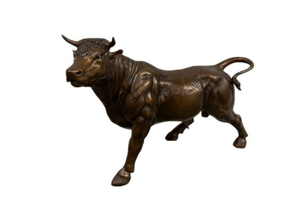 Bronze Skulptur "bronzener Stier" - vintage-shop-24