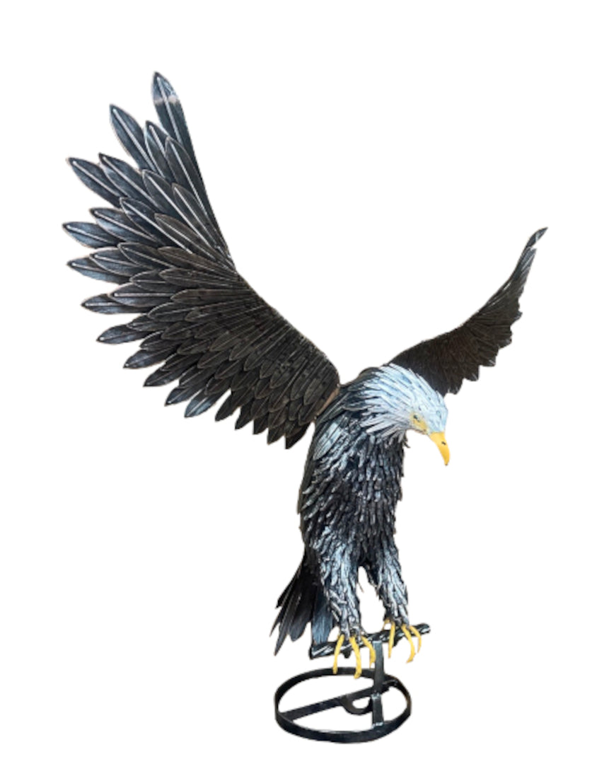 Eisen Gartenkunst "fliegender Adler" - vintage-shop-24