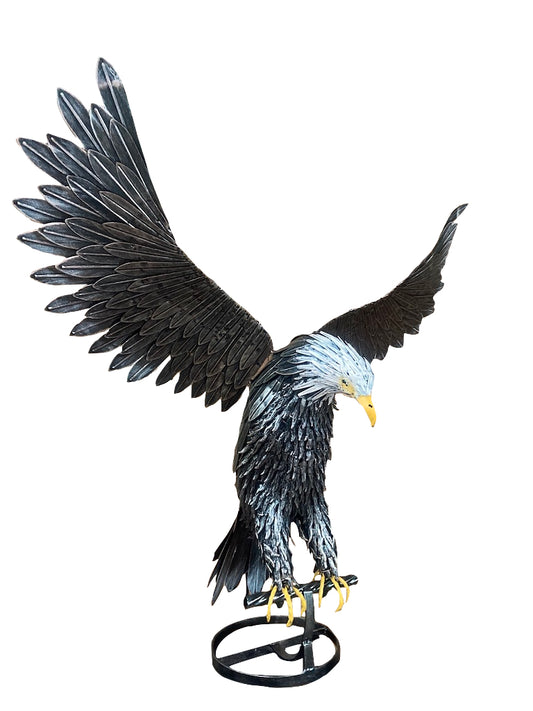 Eisen Gartenkunst "fliegender Adler" - vintage-shop-24