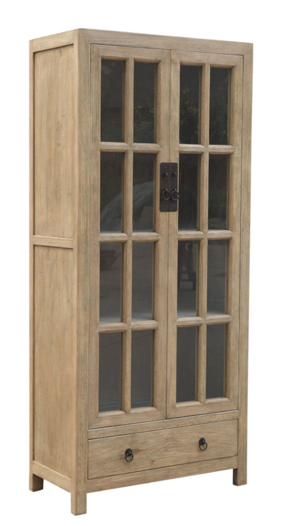 Natur Altholz Vitrine Landhausstil, altes Unikat