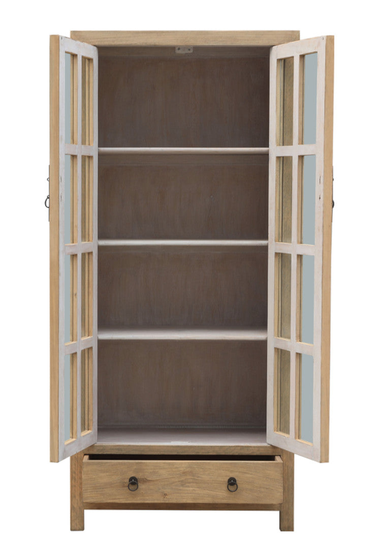 Vitrine Altholz Landhausstil natur altes Holz