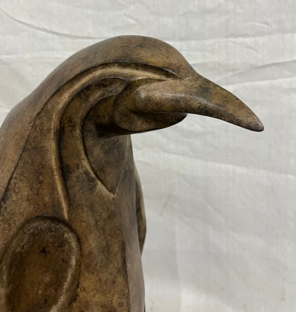 Bronze Skulptur "bronzener Pinguin" Art Deco - vintage-shop-24