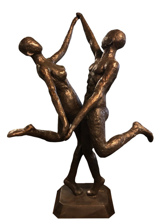 Bronze Skulptur "tanzendes Paar" - vintage-shop-24