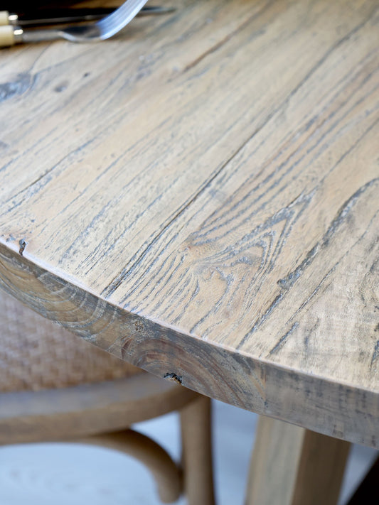 Esstisch LIA rund 120 cm Recyclingholz