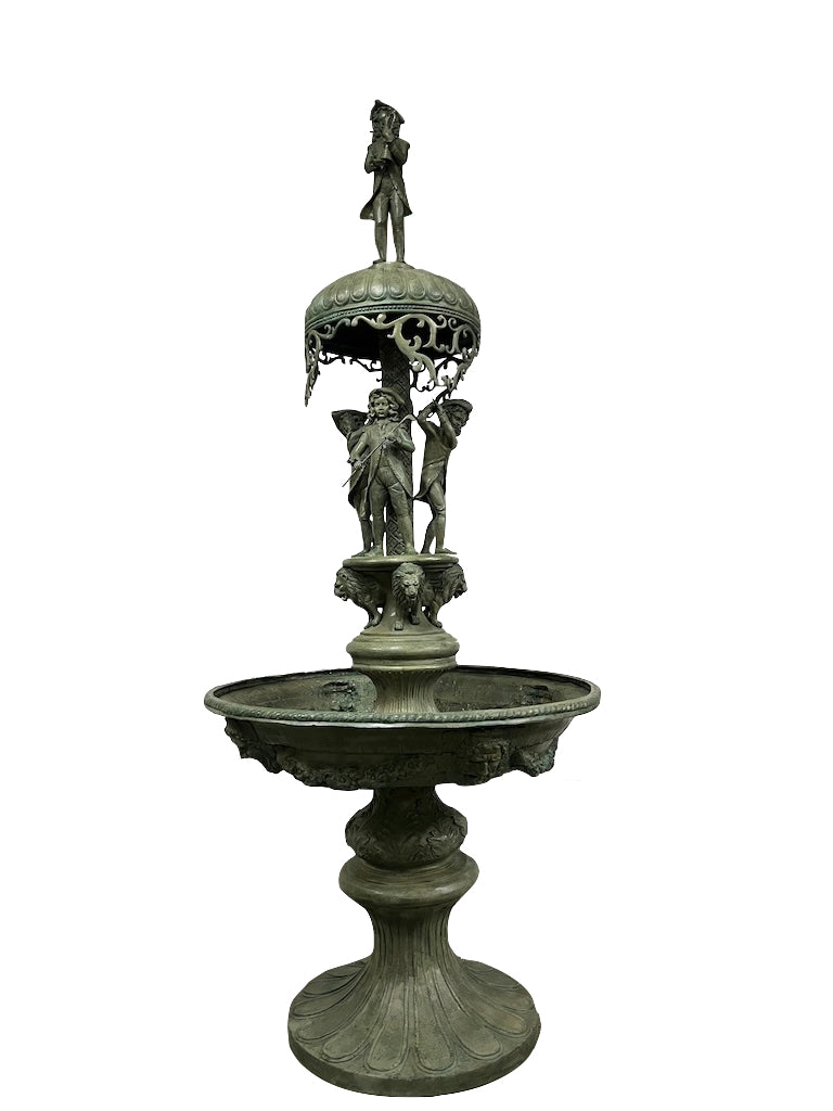 Garten Brunnen mit Skulpturen H 280 cm