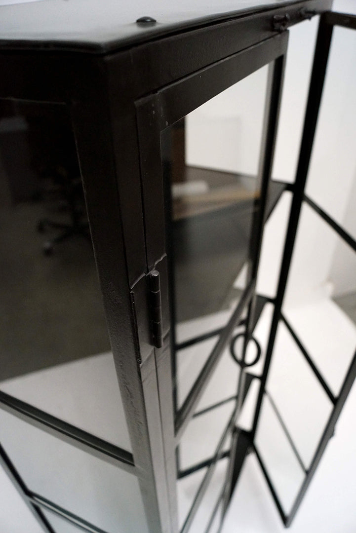 Industrial Metall Vitrine JILLA H 176 cm - vintage-shop-24