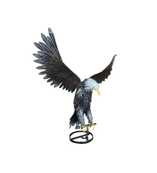 Eisen Gartenkunst "fliegender Adler" - vintage-shop-24