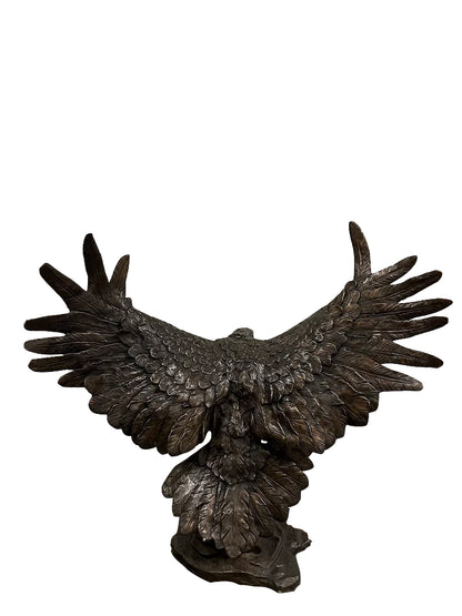 Bronze Tier Skulptur "fliegender Adler" - vintage-shop-24