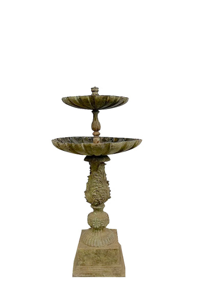 Garten Brunnen 2-stufig Bronze | Vintage Design 136cm