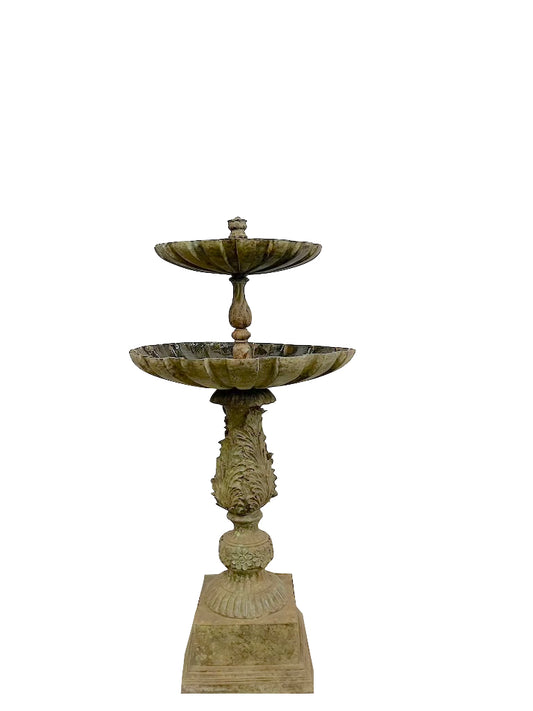 Garten Brunnen 2-stufig Bronze | Vintage Design 136cm