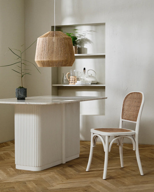 Weißer Marmortisch L 150 cm