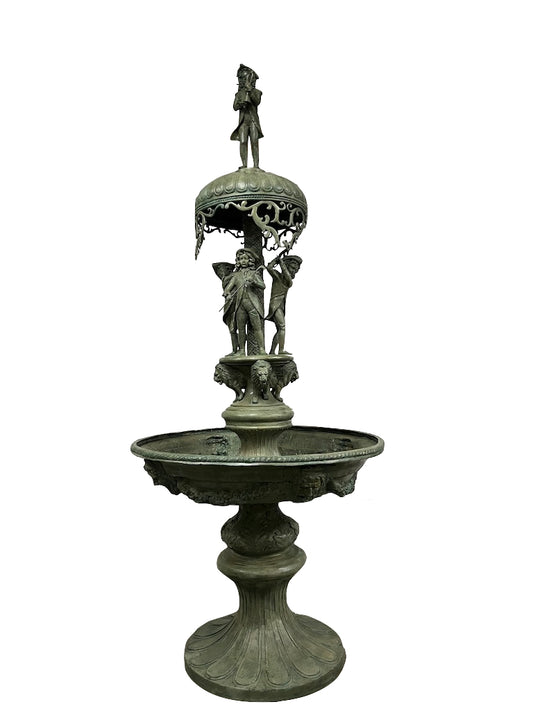 Garten Brunnen mit Skulpturen H 280 cm