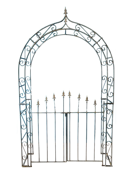 Garten Rankhilfe - Romantischer Rosenbogen mit Tor