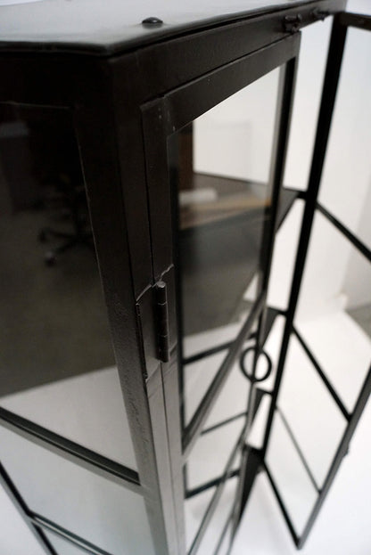 Industrial Metall Vitrine JILLA H 176 cm - vintage-shop-24