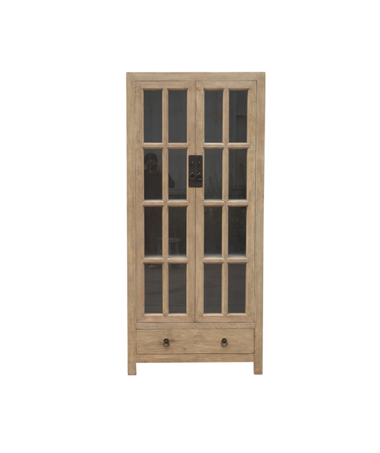 Vitrine Altholz Landhausstil, altes Unikat -vintage-shop-24